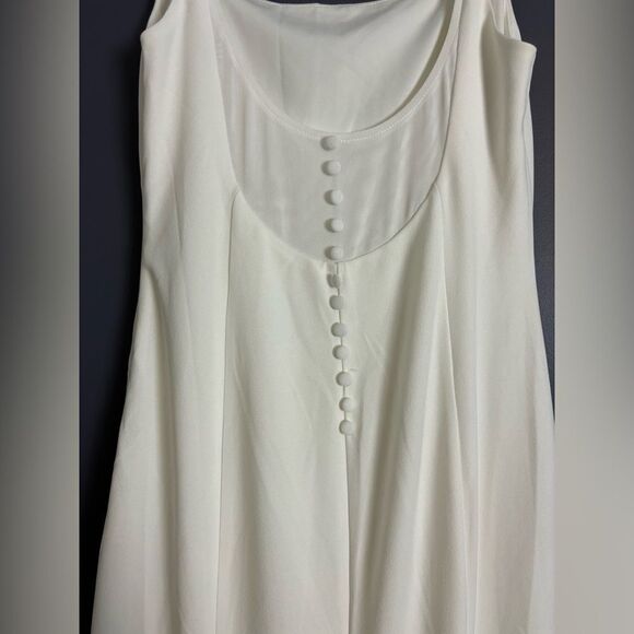 Lulus Blessed Romance White Sleeveless Button Back Mermaid Maxi Dress Large - Picture 7 of 14